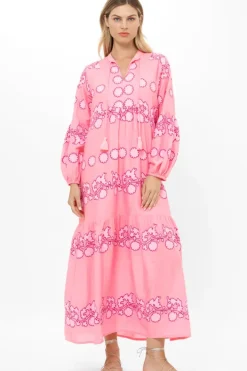 Balloon Sleeve Maxi- Tangier Pink Maxis|Dresses