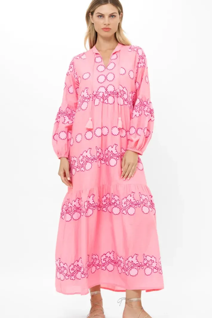 Balloon Sleeve Maxi- Tangier Pink Maxis|Dresses