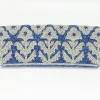 Beaded Clutch- Marigold Periwinkle Accessories|Bags