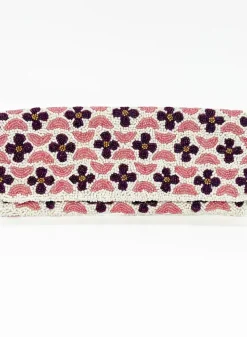 Best Beaded Clutch- Veranda Pink Purple Accessories|Bags