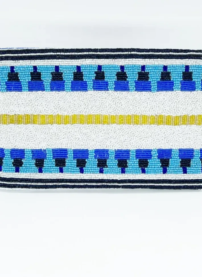 Clearance Beaded Envelope- Mezcal Blue Accessories|Bags
