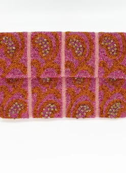 Beaded Envelope- Samode Tangerine Accessories|Bags