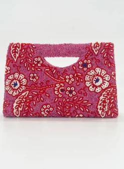 Hot Beaded Handbag- Carolina Pink Accessories|Bags