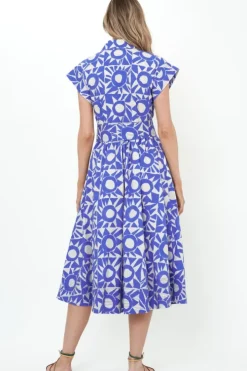 Belted Shirt Dress- Eclipse Blue Maxis|Dresses