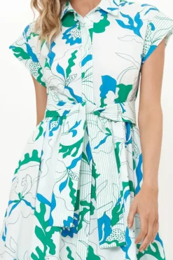 Discount Belted Shirt Dress- Orchid Green Maxis|Dresses