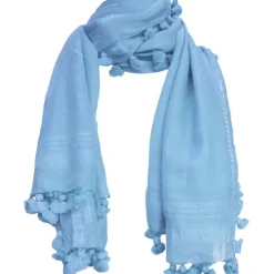 Clearance Blue Tassel Scarf Accessories|Scarves