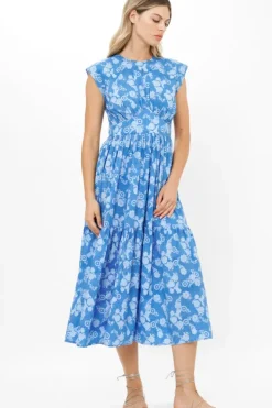 Outlet Cap Sleeve Midi- Pretoria Navy Midis|Dresses