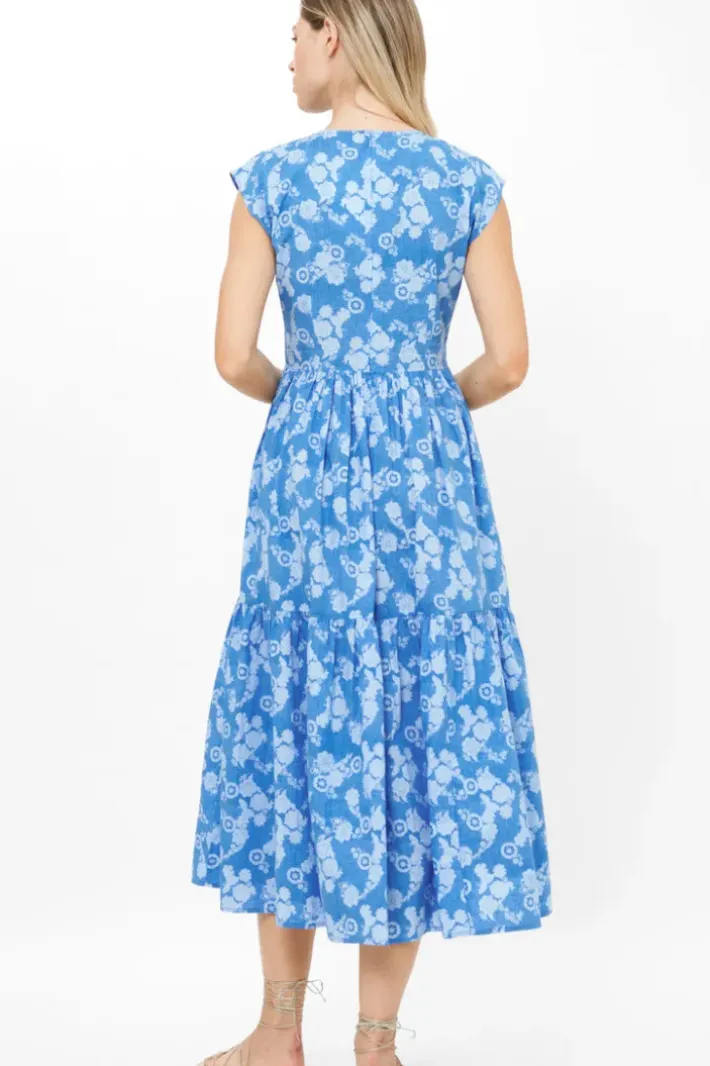 Outlet Cap Sleeve Midi- Pretoria Navy Midis|Dresses