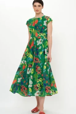 Online Cap Sleeve Midi- Sutton Green Midis|Dresses