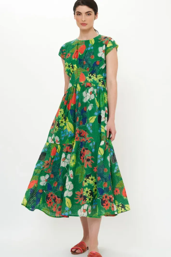Online Cap Sleeve Midi- Sutton Green Midis|Dresses