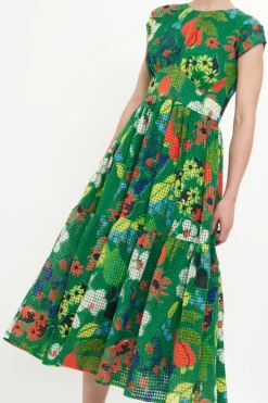 Online Cap Sleeve Midi- Sutton Green Midis|Dresses