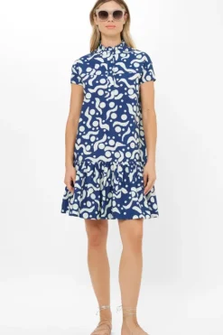 Outlet Cap Sleeve Mini- Acadia Navy Short & Mini Dresses|Dresses