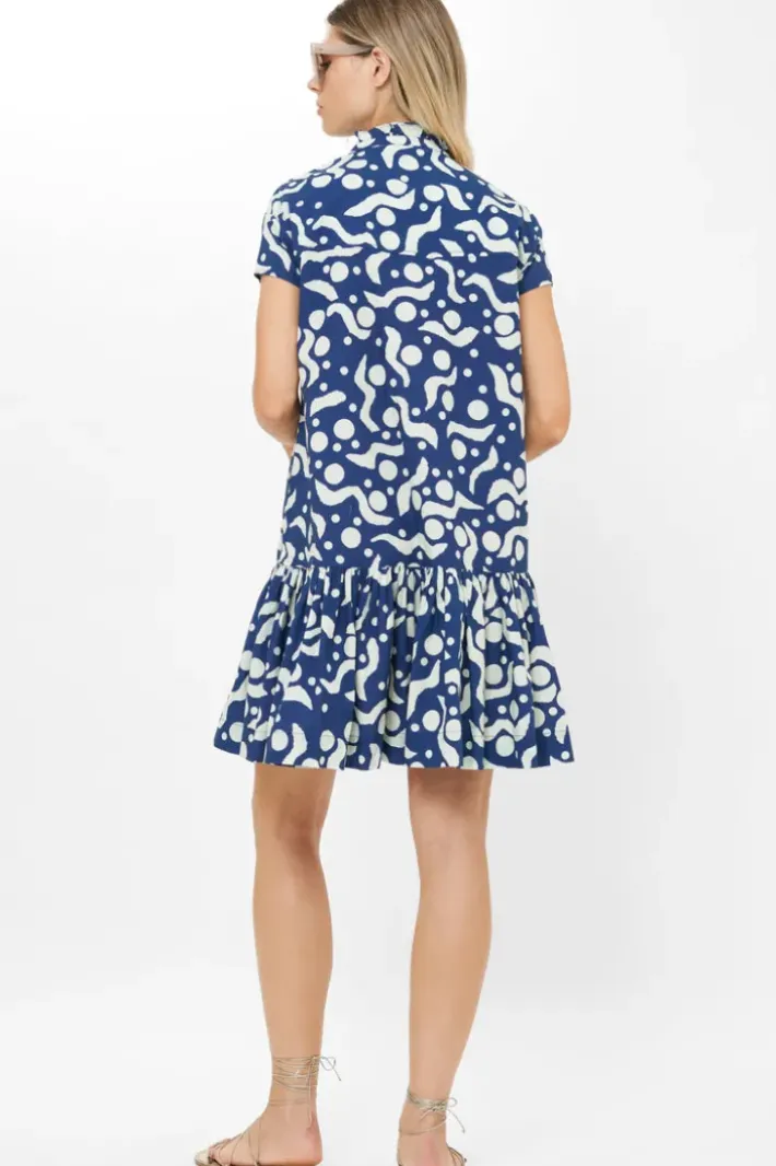 Outlet Cap Sleeve Mini- Acadia Navy Short & Mini Dresses|Dresses