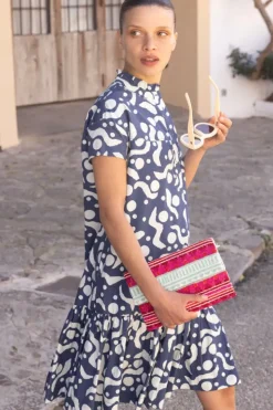 Outlet Cap Sleeve Mini- Acadia Navy Short & Mini Dresses|Dresses