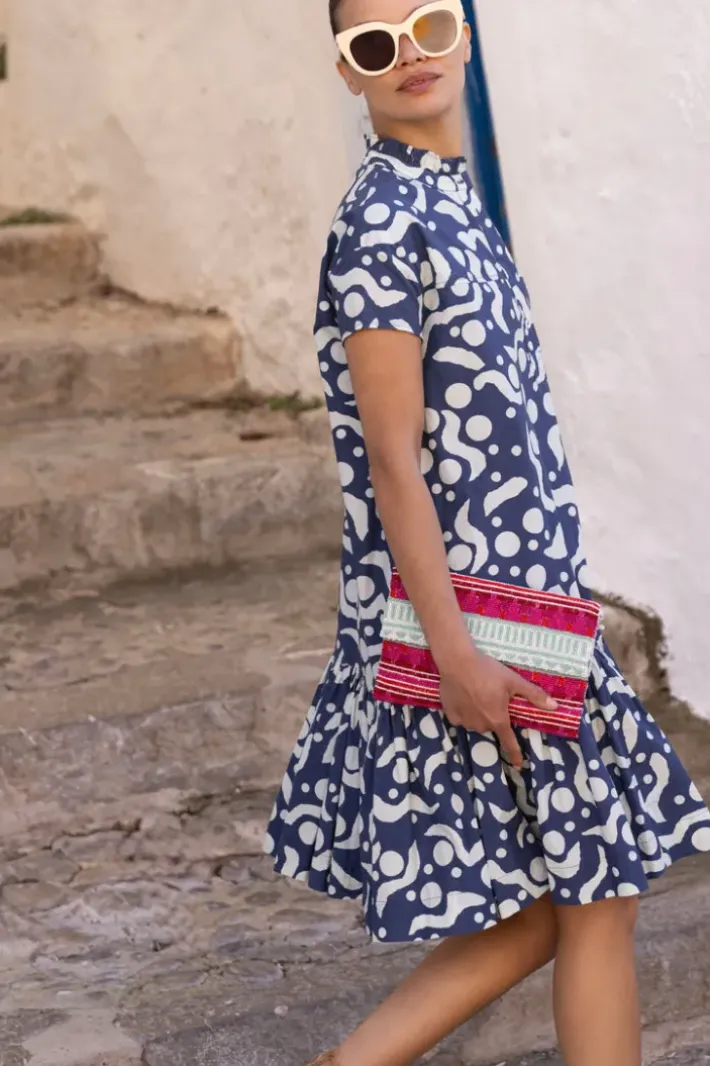 Outlet Cap Sleeve Mini- Acadia Navy Short & Mini Dresses|Dresses