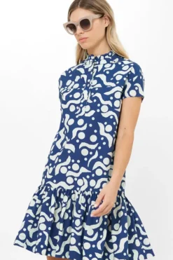 Outlet Cap Sleeve Mini- Acadia Navy Short & Mini Dresses|Dresses