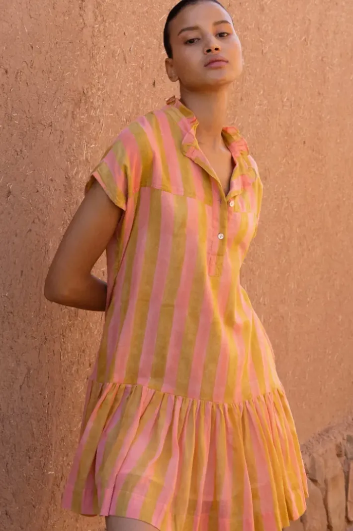 New Cap Sleeve Mini- Cabana Coral Short & Mini Dresses|Dresses