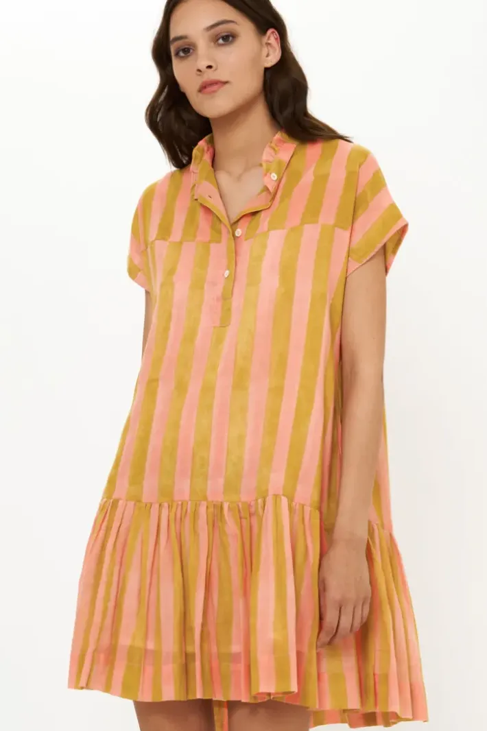 New Cap Sleeve Mini- Cabana Coral Short & Mini Dresses|Dresses
