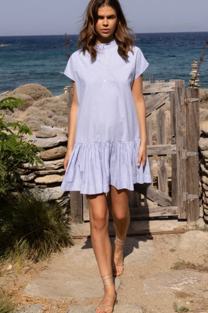 New Cap Sleeve Mini- Chatham Blue Short & Mini Dresses|Dresses