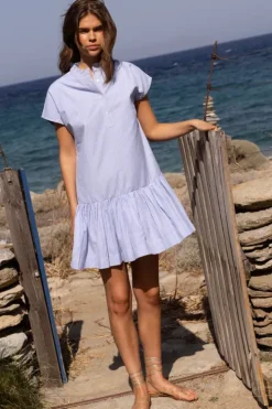 New Cap Sleeve Mini- Chatham Blue Short & Mini Dresses|Dresses