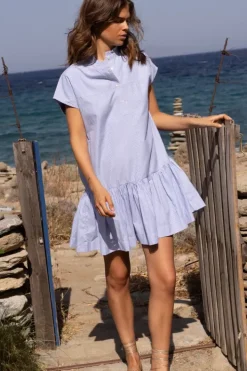 New Cap Sleeve Mini- Chatham Blue Short & Mini Dresses|Dresses