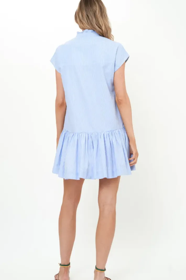 New Cap Sleeve Mini- Chatham Blue Short & Mini Dresses|Dresses