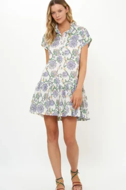 Online Cap Sleeve Mini- Presidio Blue Short & Mini Dresses|Dresses