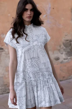 Cap Sleeve Mini- Roma White Short & Mini Dresses|Dresses
