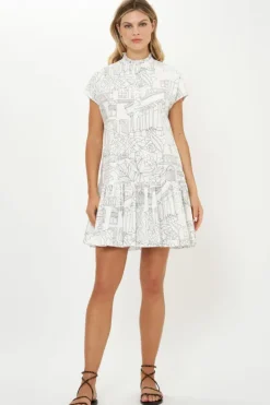 Cap Sleeve Mini- Roma White Short & Mini Dresses|Dresses