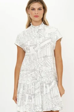 Cap Sleeve Mini- Roma White Short & Mini Dresses|Dresses