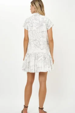 Cap Sleeve Mini- Roma White Short & Mini Dresses|Dresses
