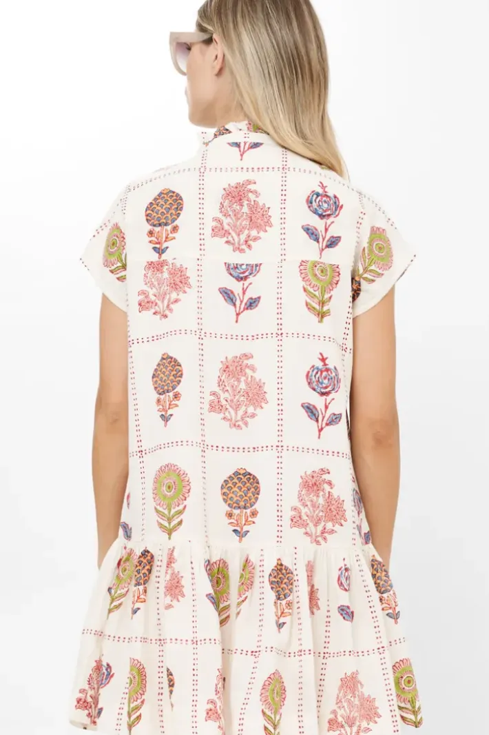 Cap Sleeve Mini- Taormina Cream Short & Mini Dresses|Dresses