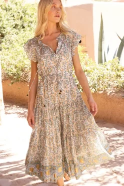 New Cinched Flirty Midi- Marseille Green Midis|Dresses