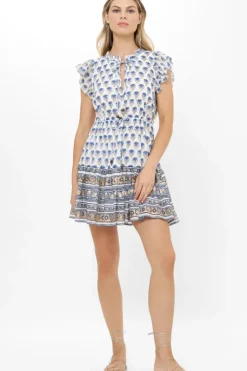 Discount Cinched Flirty Short- Lotus Navy Short & Mini Dresses|Dresses