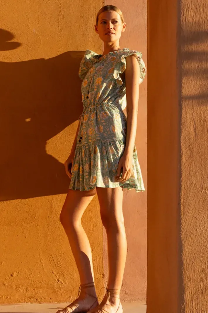 Clearance Cinched Flirty Short- Mughal Green Short & Mini Dresses|Dresses