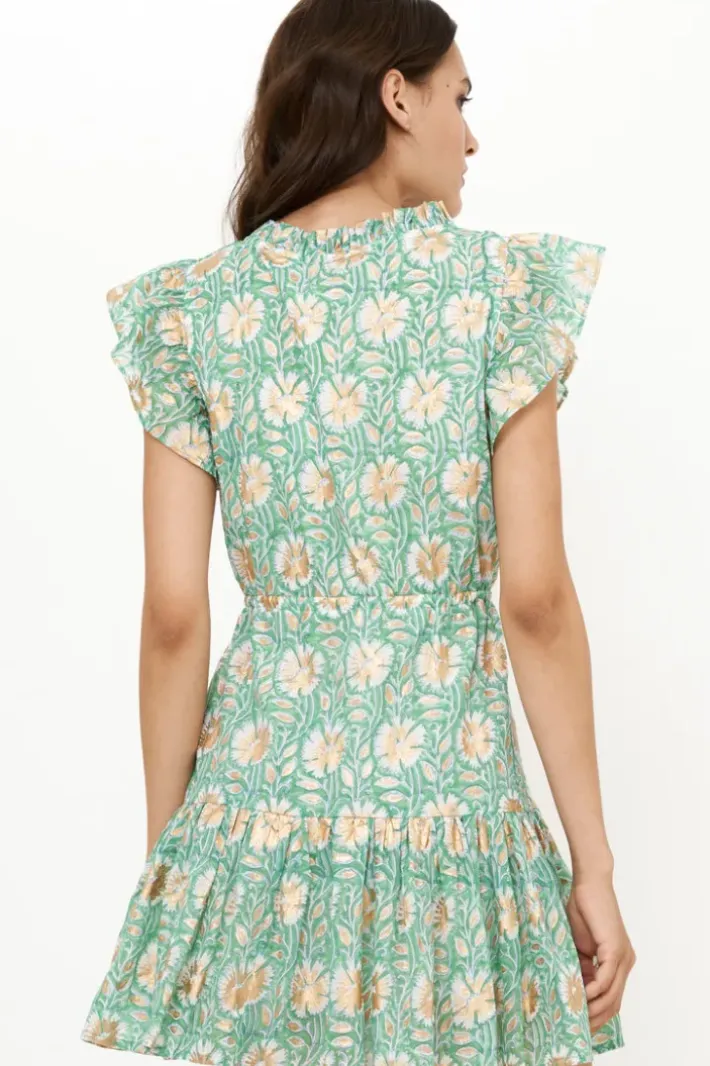 Clearance Cinched Flirty Short- Mughal Green Short & Mini Dresses|Dresses