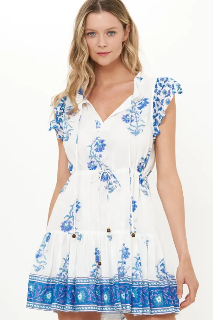 Sale Cinched Flirty Short- Salvia Blue Short & Mini Dresses|Dresses