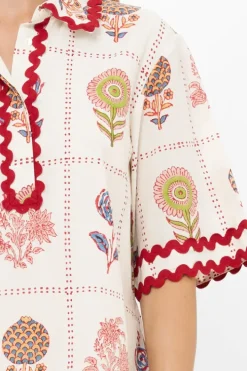 New Collared Shirt Dress Mini- Taormina Cream Short & Mini Dresses|Dresses