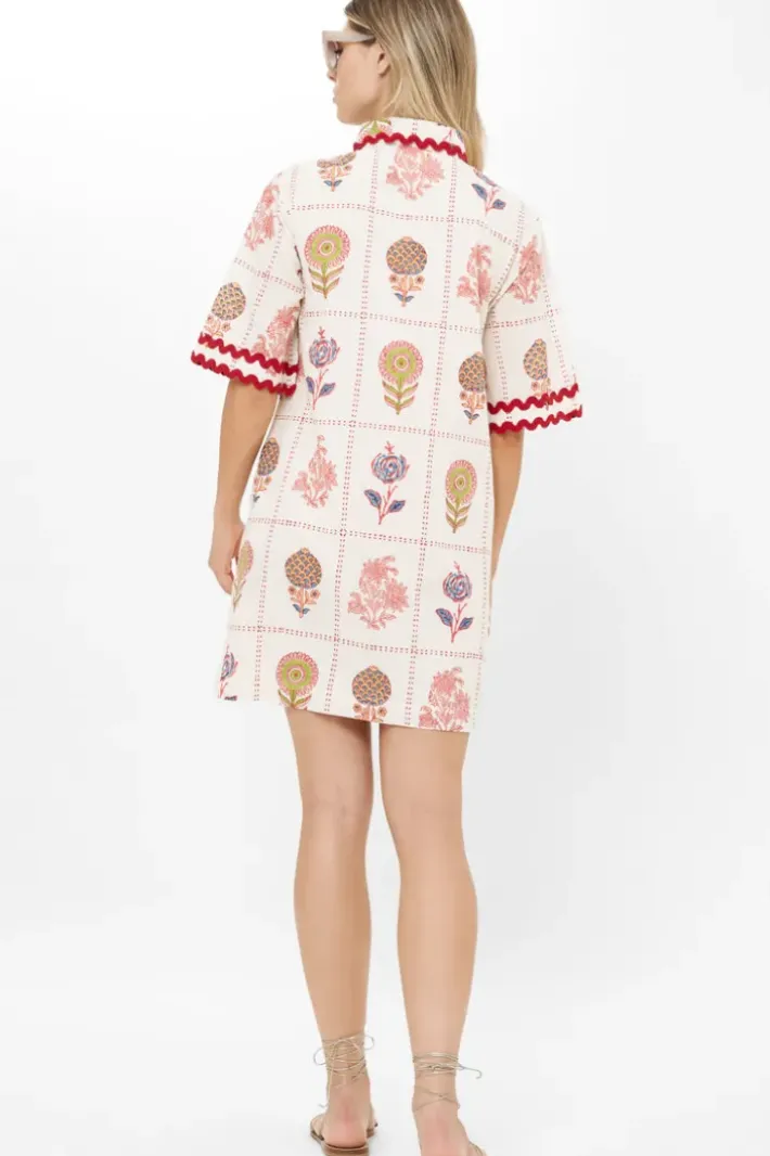 New Collared Shirt Dress Mini- Taormina Cream Short & Mini Dresses|Dresses