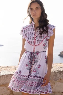 Best Flirty High Neck Button Mini- Napa Red Short & Mini Dresses|Dresses