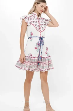 Best Flirty High Neck Button Mini- Napa Red Short & Mini Dresses|Dresses