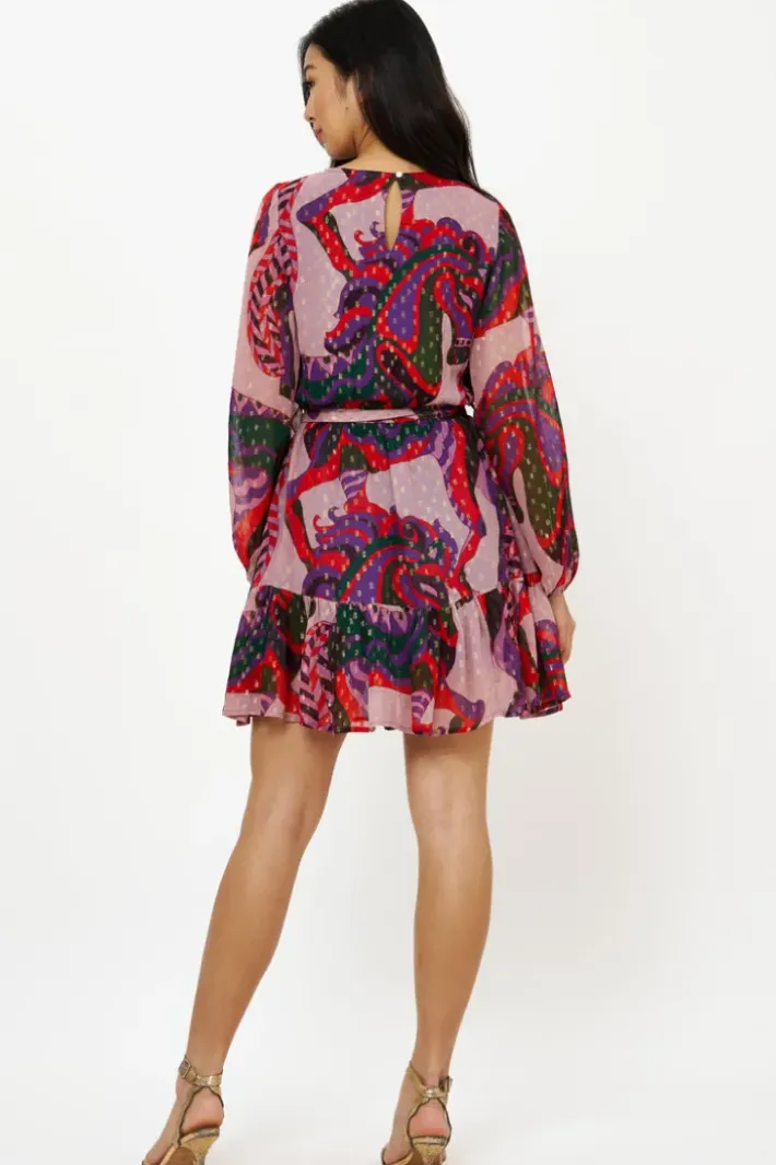 Flirty Short Dress- Arabia Crimson Short & Mini Dresses