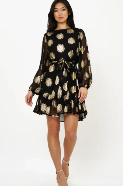 New Flirty Short Dress- Peony Black Short & Mini Dresses