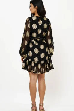 New Flirty Short Dress- Peony Black Short & Mini Dresses