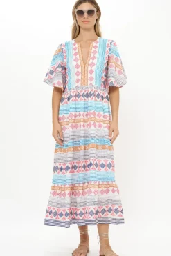 Discount Flirty V-Neck Maxi- Casablanca Multi Maxis|Dresses