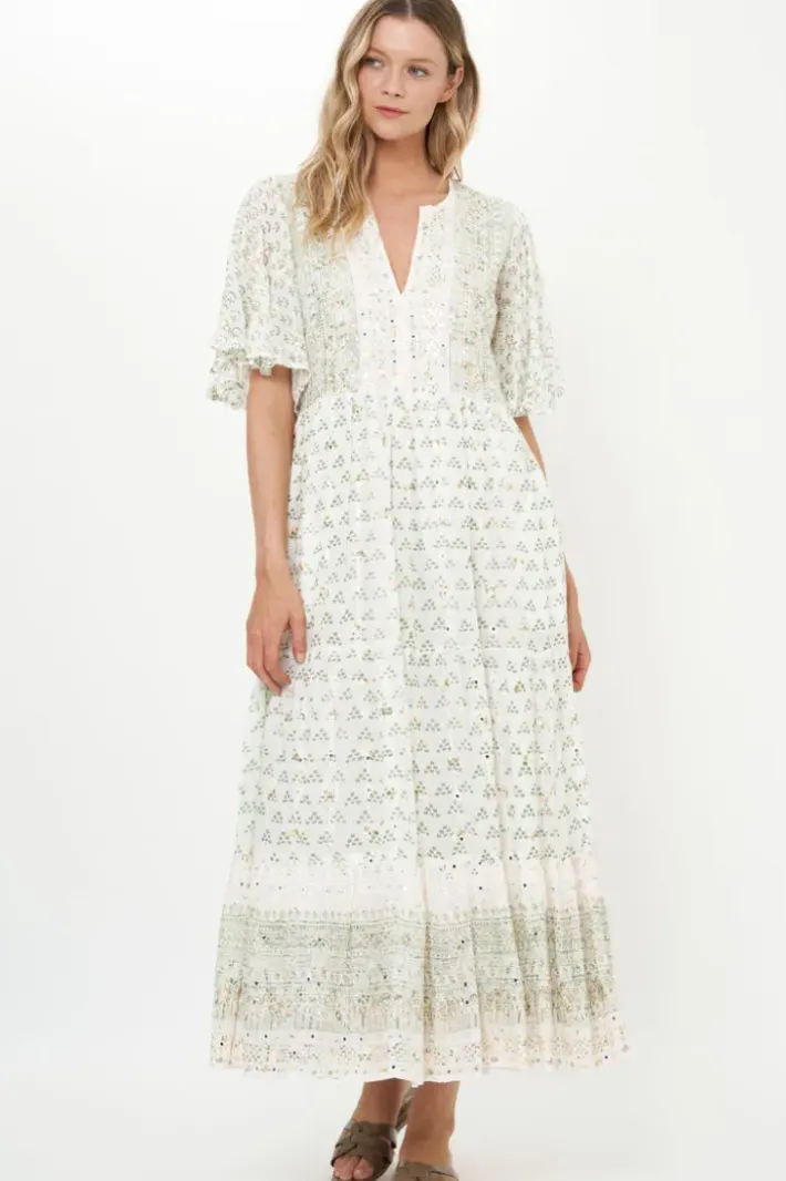 Clearance Flirty V-Neck Maxi- Juniper Olive Maxis|Dresses