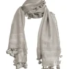 Discount Grey Tassel Scarf Accessories|Scarves
