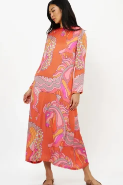 New Long Sleeve Shift Maxi- Arabia Toffee Maxis