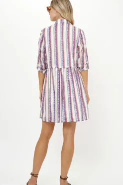 Hot Long Sleeve Shirt Dress Mini- Haveli Peri Short & Mini Dresses|Dresses