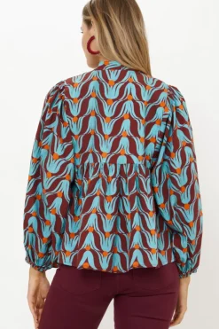 Clearance Mandarin Balloon Top- Tulip Orange Matching Sets|Tops